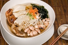 Mixed Vegetable Tofu Udon Soup